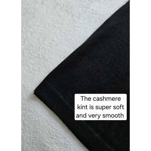 EQUIPMENT 100% cashmere snyder goop little black lbd knit sweater dress $390 s - Picture 6 of 12